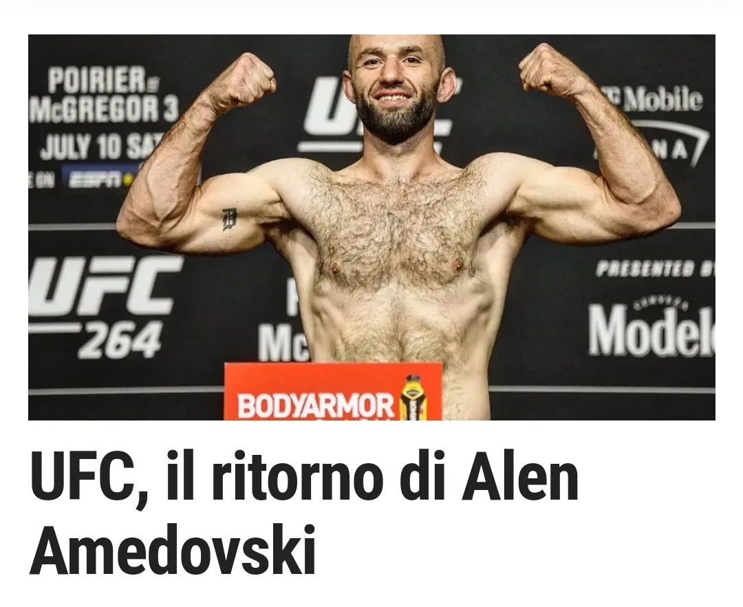 Abbiamo analizzato la carriera di Alen Amedovski in vista del suo attesissimo rientro di sabato notte.

Articolo completo su www.tuttomma.it

#UFC #ufcnews #MMA #mmanews